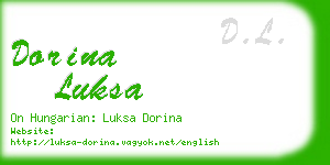 dorina luksa business card